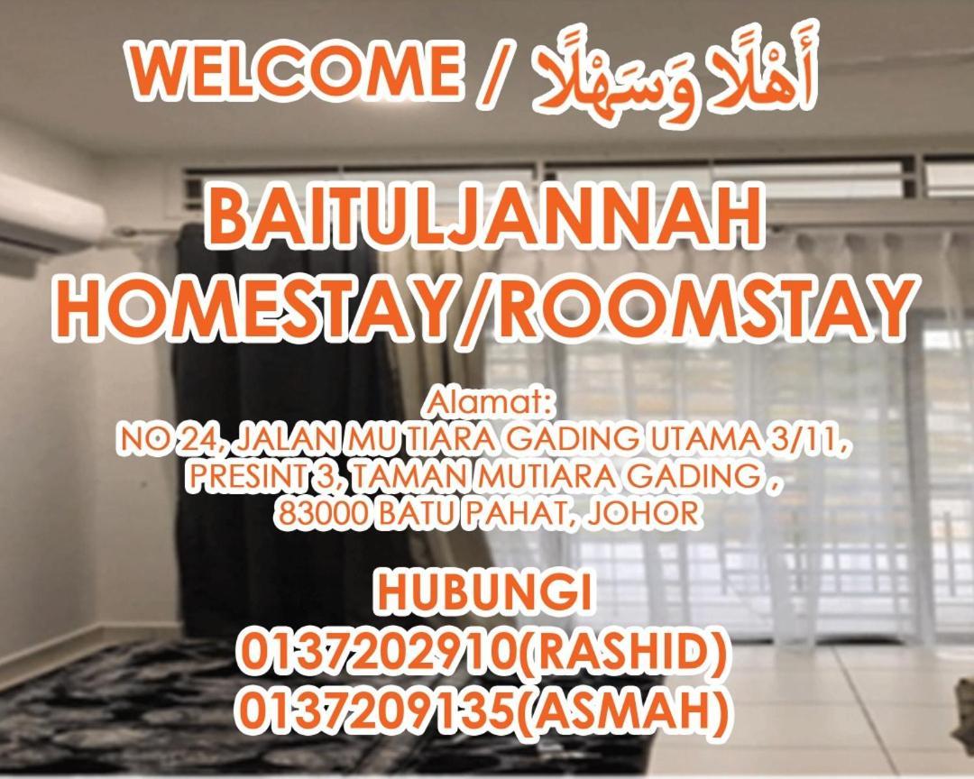 Baituljannah Homestay Batu Pahat Luaran gambar